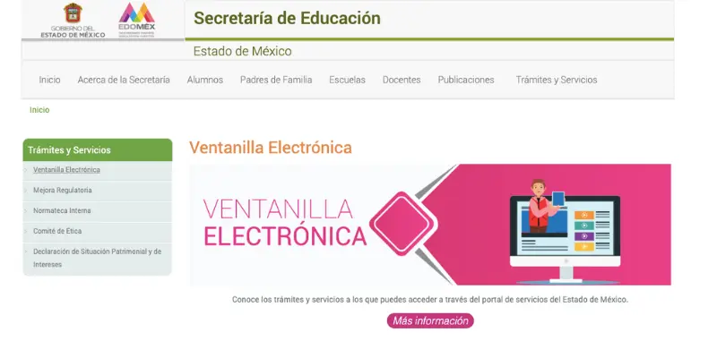 Consulta de calificaciones de Primaria en el Estado de México